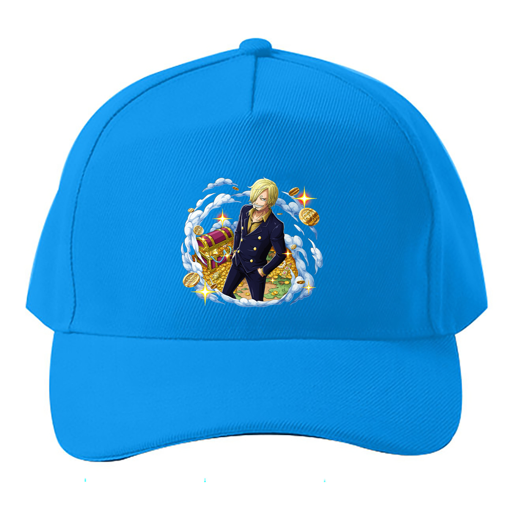 （画像用） ワンピース サンジ ONE PIECE Sanji ベースボールキャップ 綿100％ 男女兼用 帽子 スポーツ